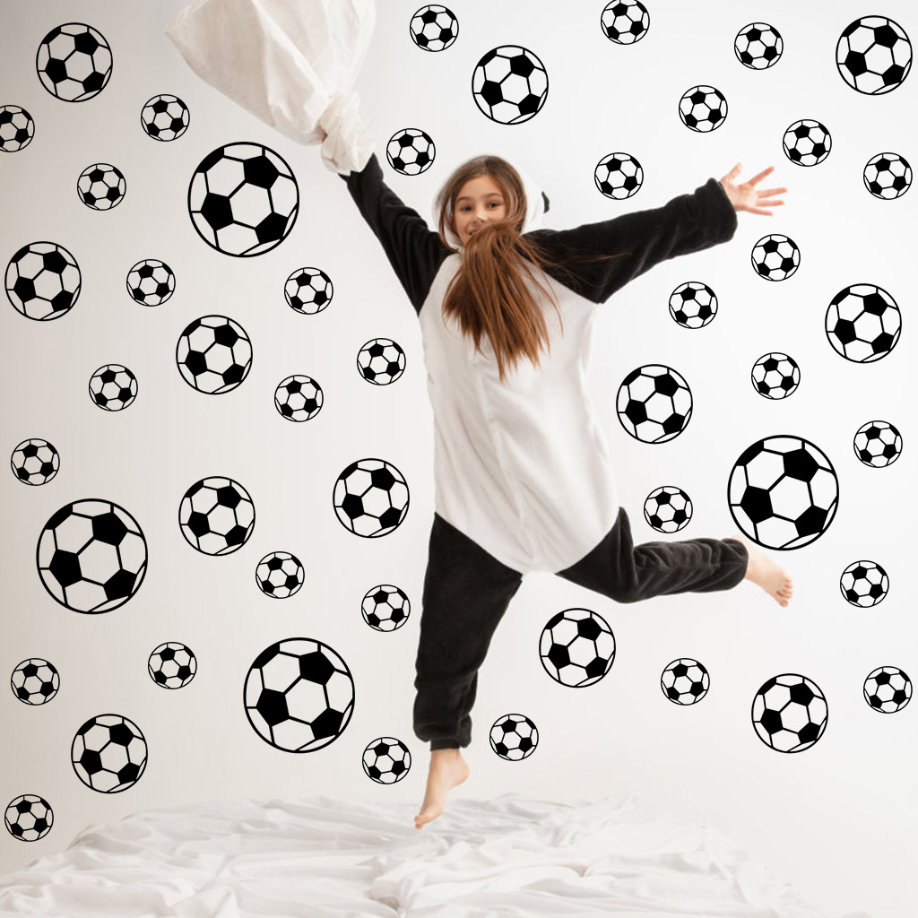 Baby Nursery Stickers - 43Pcs Football Wall Stickers For Children's