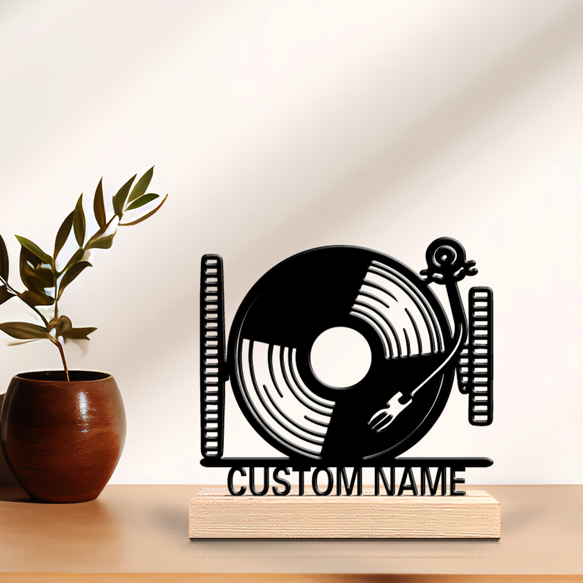 Baby Nursery Frames - 1pc Cute Personalized Custom record player