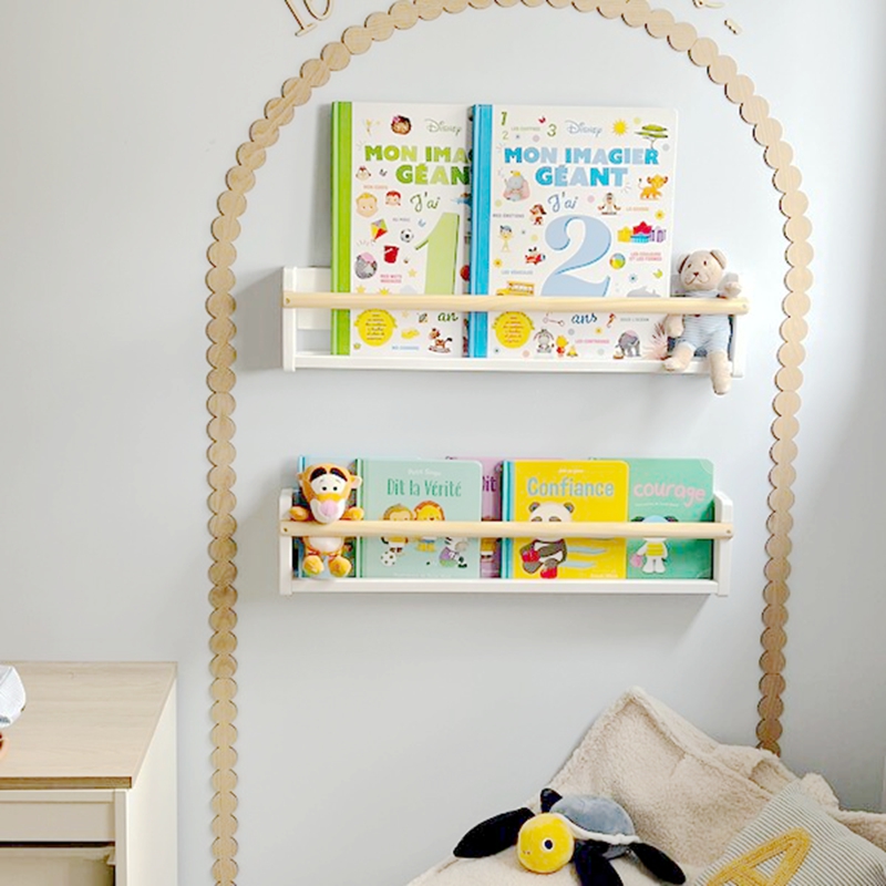 Baby Nursery Frames - Modern Unfinished Wood Wall Arch Decor