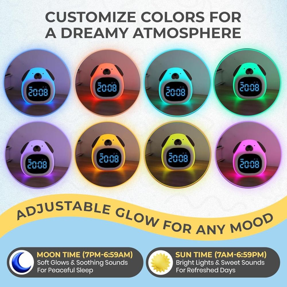 Sound Sleep Trainer Clock - New Bright Alarm Clock with Sleep