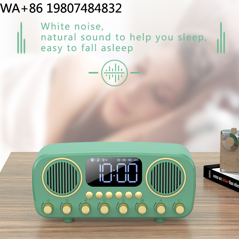 Sound Sleep Trainer Clock - Retro Desktop Sleep Trainer Wireless Audio