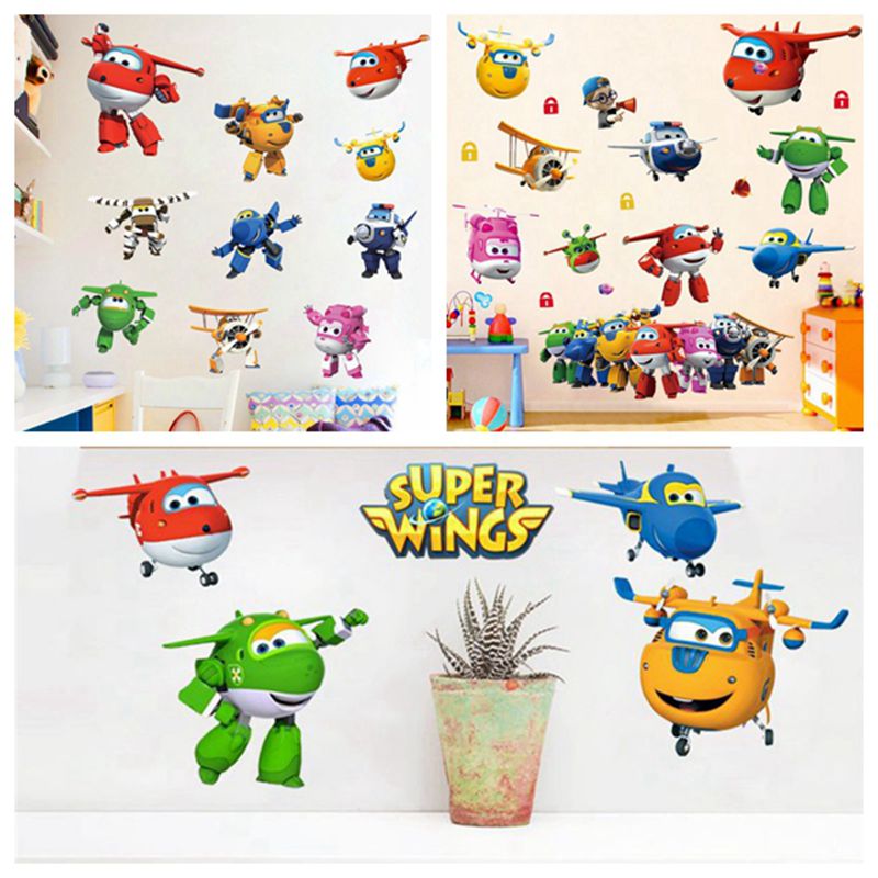 Hot Cartoon Super Wings Deform - огляд і ціна Baby Nursery Stickers