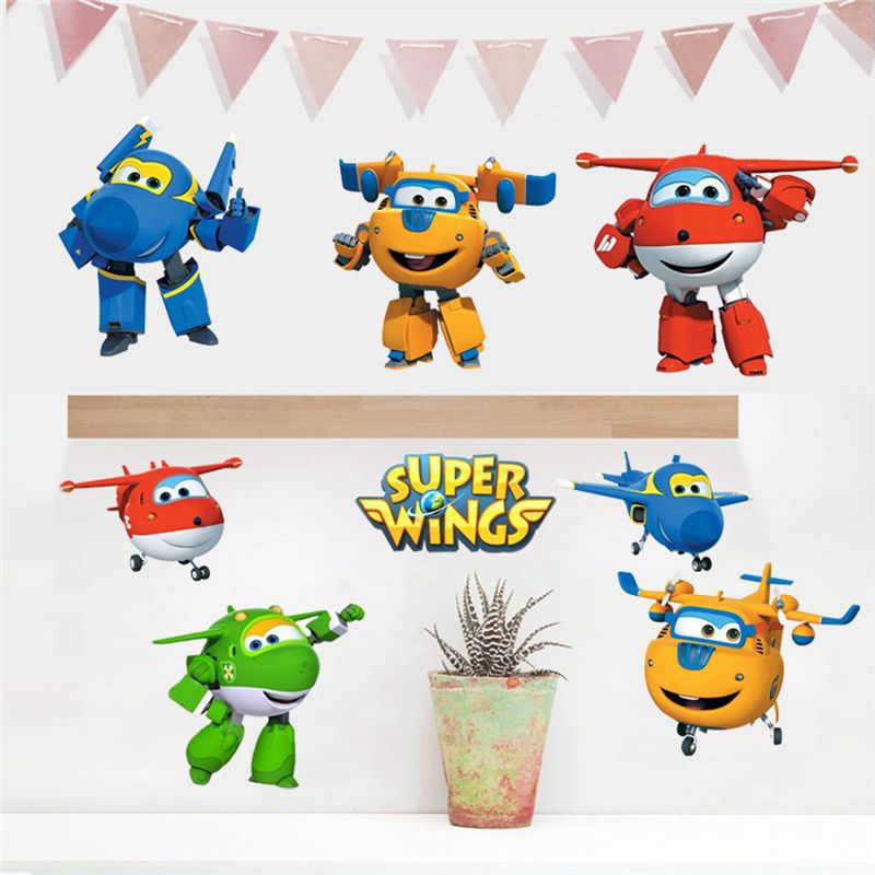 Hot Cartoon Super Wings Deform - огляд і ціна Baby Nursery Stickers