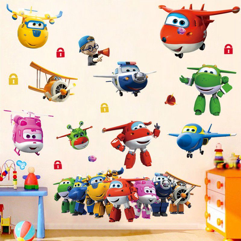 Hot Cartoon Super Wings Deform - огляд і ціна Baby Nursery Stickers