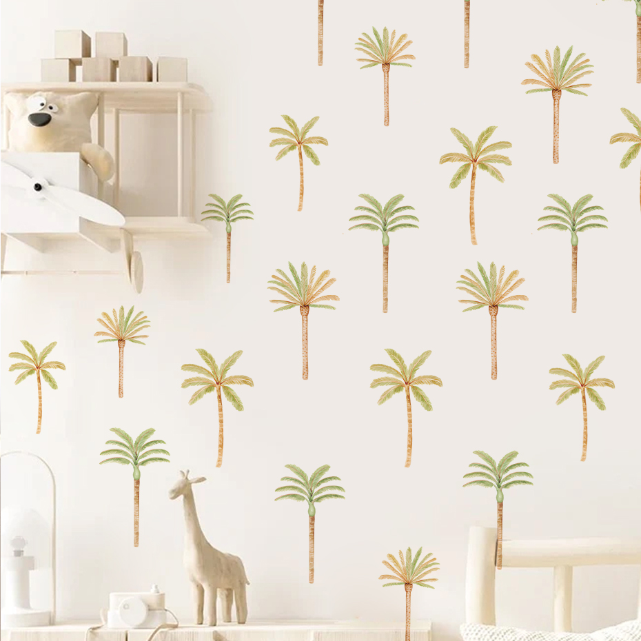 Boho Coconut Palm Tree Wall St - огляд і ціна Baby Nursery Vinyl Wall Stickers