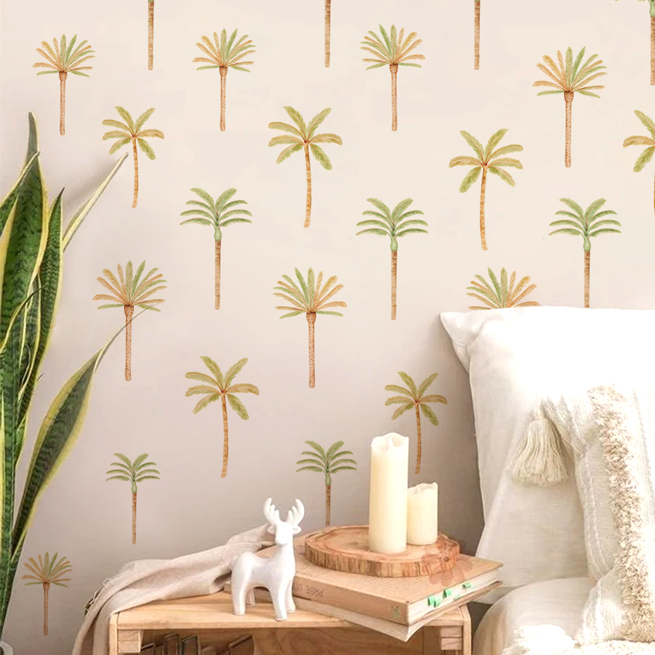 Boho Coconut Palm Tree Wall St - огляд і ціна Baby Nursery Vinyl Wall Stickers