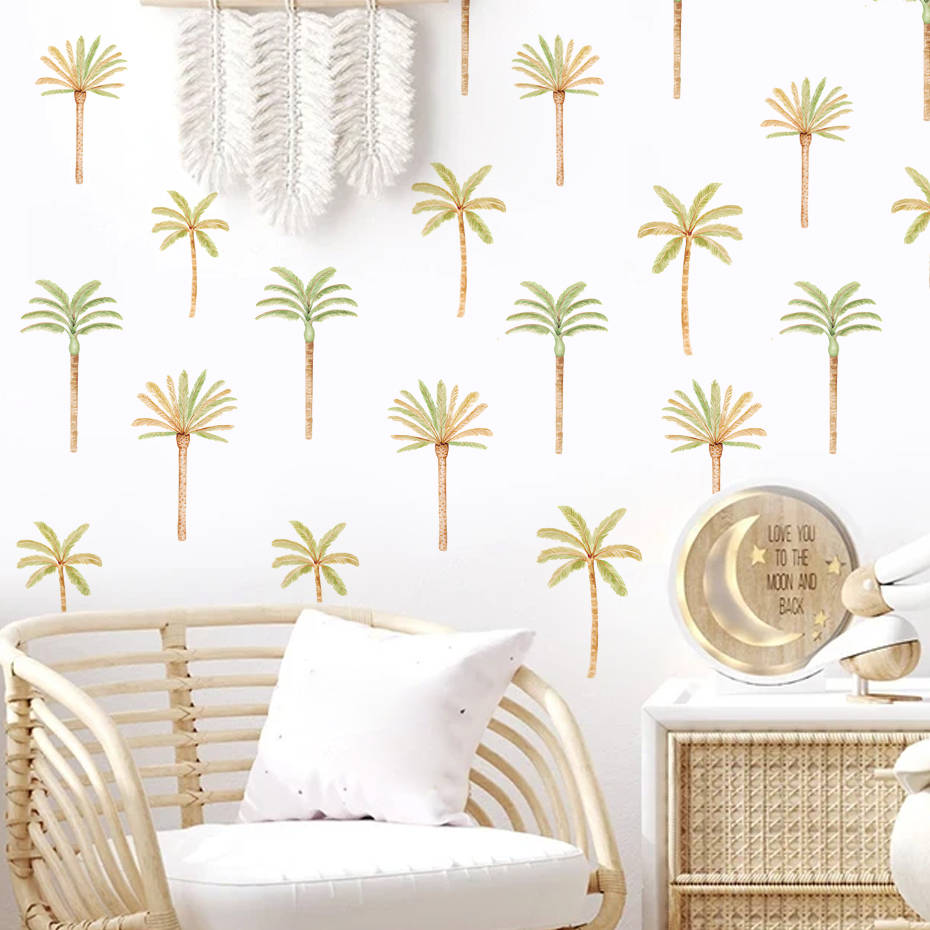 Boho Coconut Palm Tree Wall St - огляд і ціна Baby Nursery Vinyl Wall Stickers