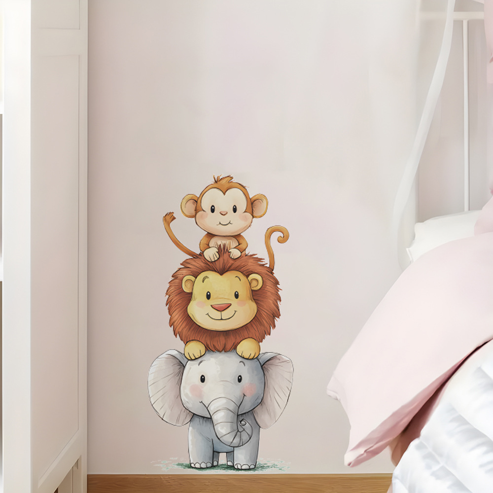 Cute Forest Animals Wall Stick - огляд і ціна Baby Nursery Vinyl Wall Stickers