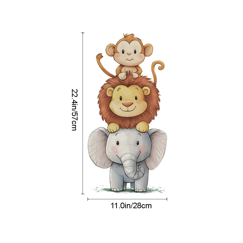 Cute Forest Animals Wall Stick - огляд і ціна Baby Nursery Vinyl Wall Stickers
