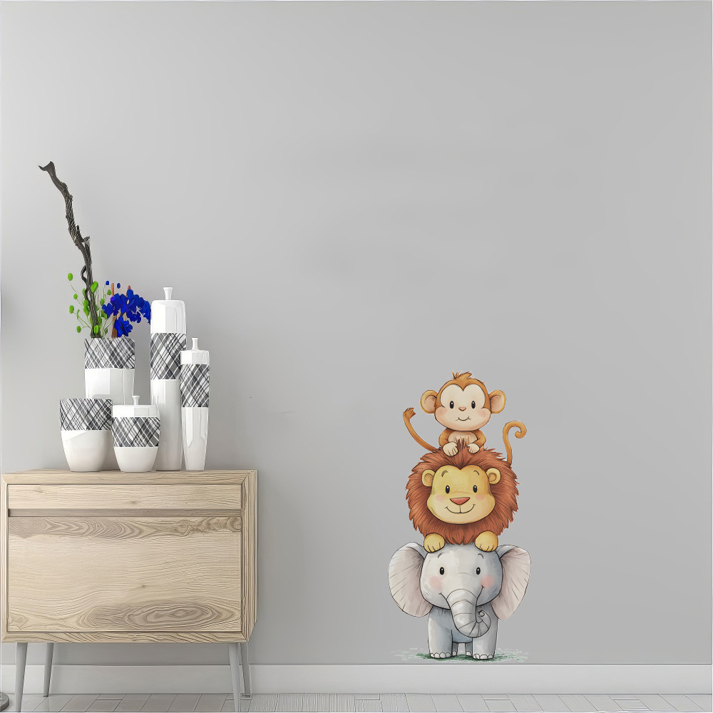 Cute Forest Animals Wall Stick - огляд і ціна Baby Nursery Vinyl Wall Stickers