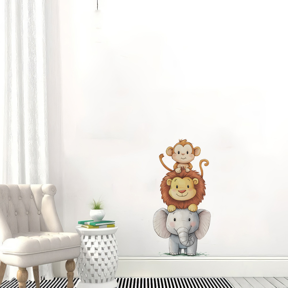 Cute Forest Animals Wall Stick - огляд і ціна Baby Nursery Vinyl Wall Stickers