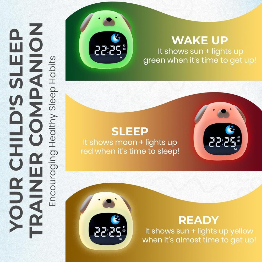 New Bright Alarm Clock Dog Des - огляд і ціна Sound Sleep Trainer Clock
