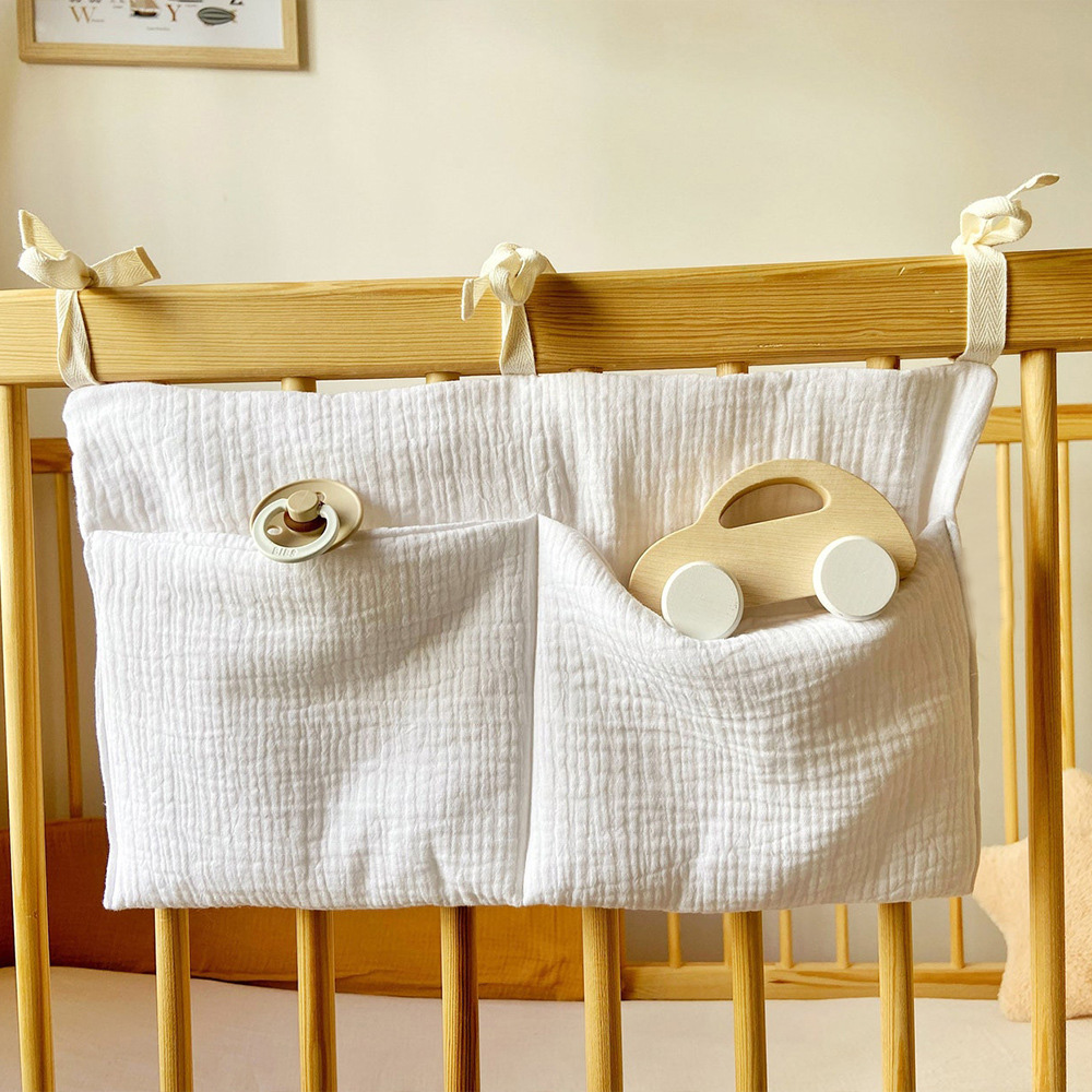 Muslin Baby Crib Organizer Cot - огляд і ціна Baby Nursery Organization Ideas