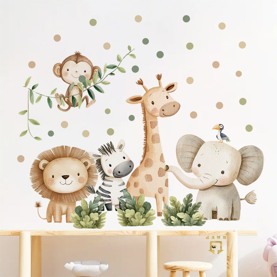 Boho Forest Animals Wall Stick - огляд і ціна Baby Nursery Decor Boy