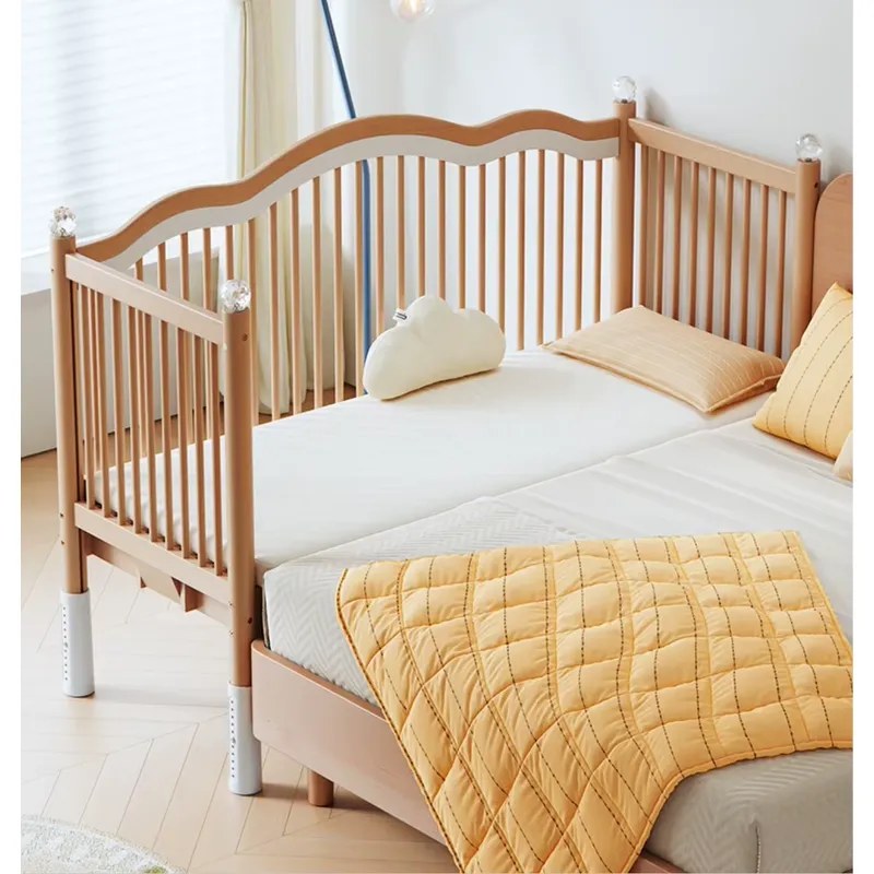 Solid Wood Baby Splicing Bed M - огляд і ціна Baby Nursery And Co
