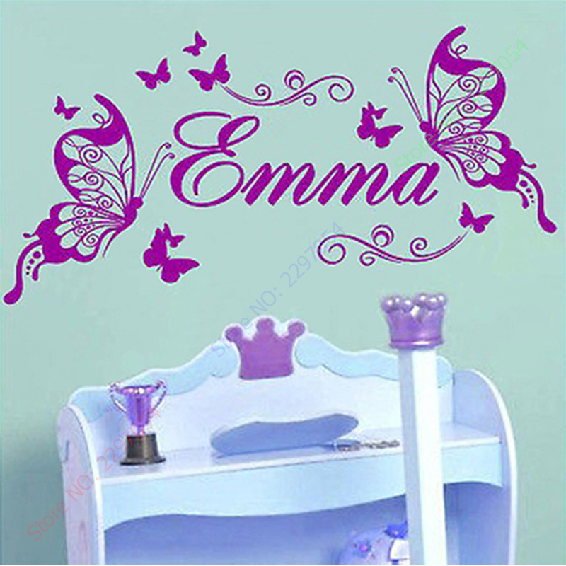 New Butterflies Personalized N - огляд і ціна Baby Nursery Vinyl Wall Stickers