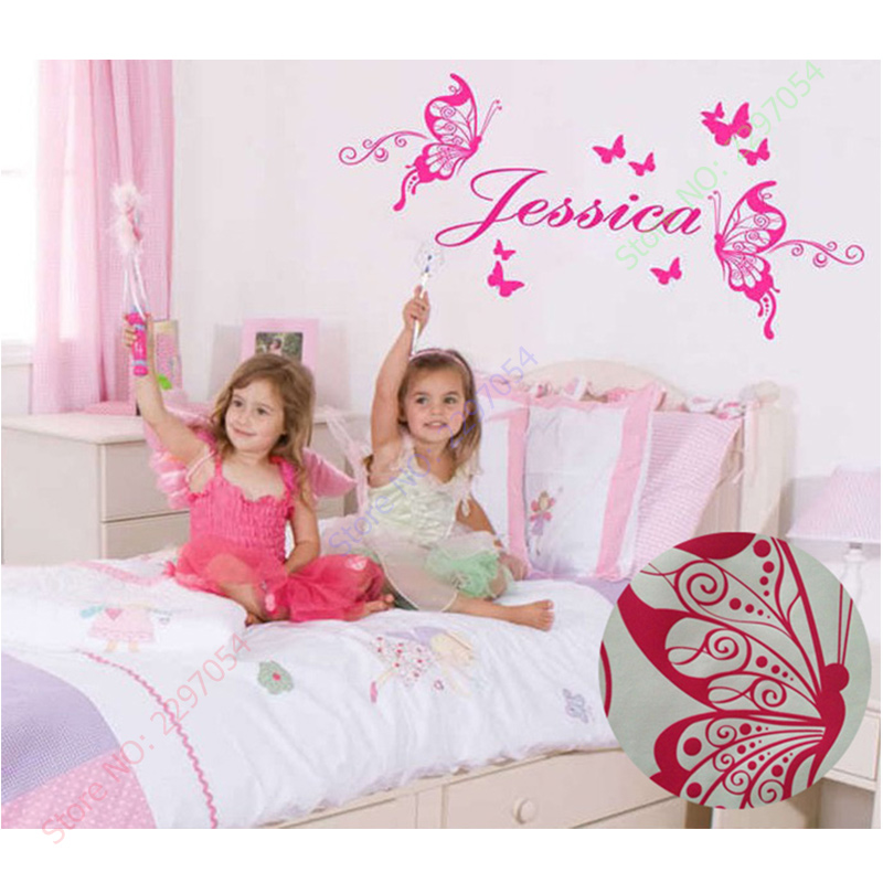 New Butterflies Personalized N - огляд і ціна Baby Nursery Vinyl Wall Stickers