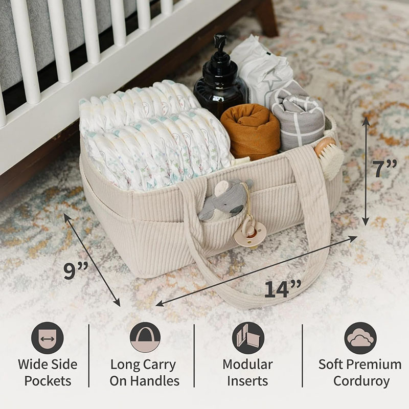 Large Capacity Foldable Cordur - огляд і ціна Baby Nursery Organization Ideas