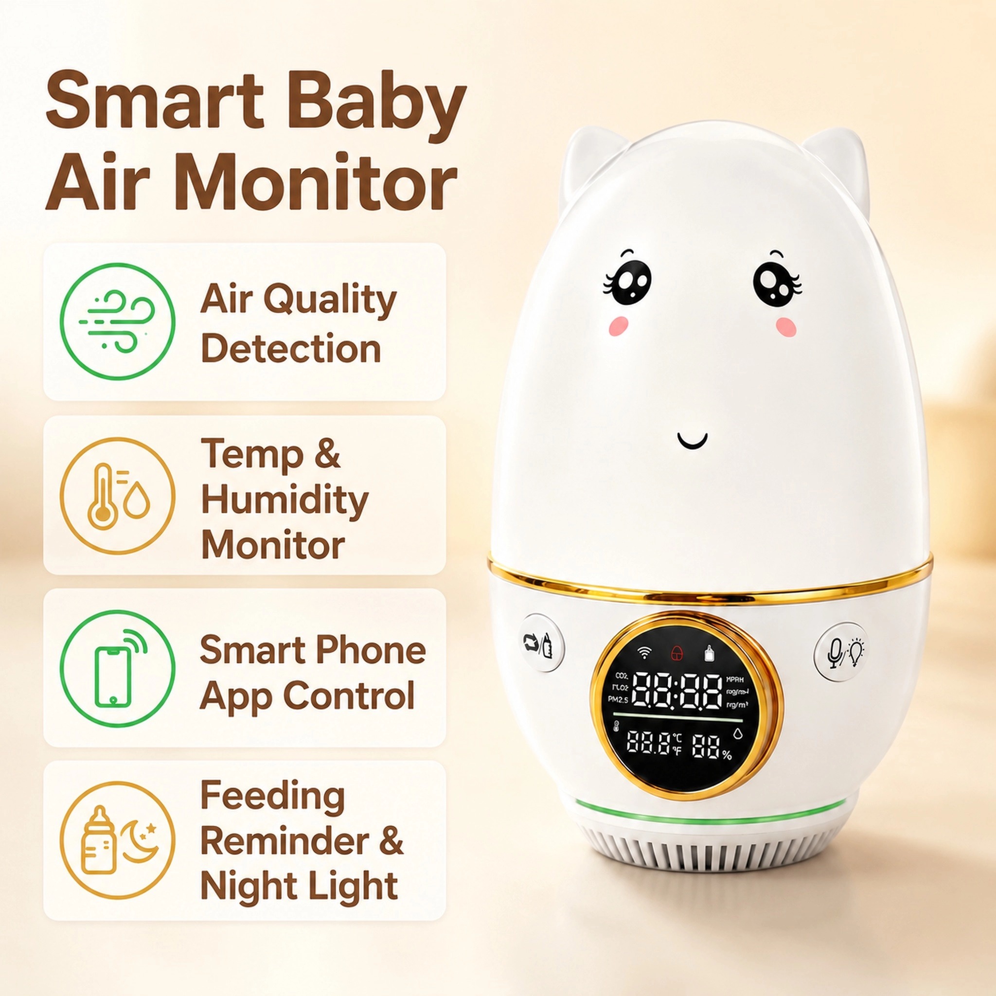 HoldPeak Baby Monitor CO₂±50pp - огляд і ціна Baby Nursery And Co