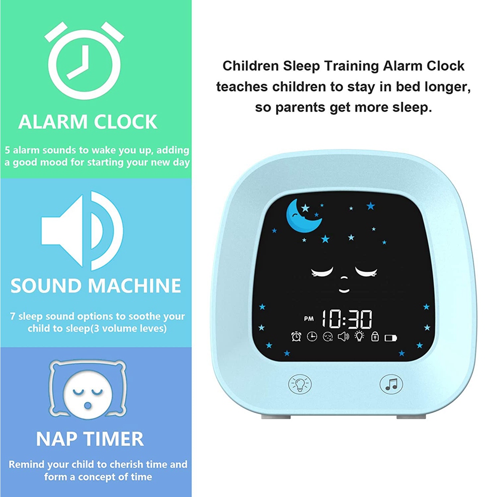 A23E-1 Set Alarm Clock For Kid - огляд і ціна Sound Sleep Trainer Clock