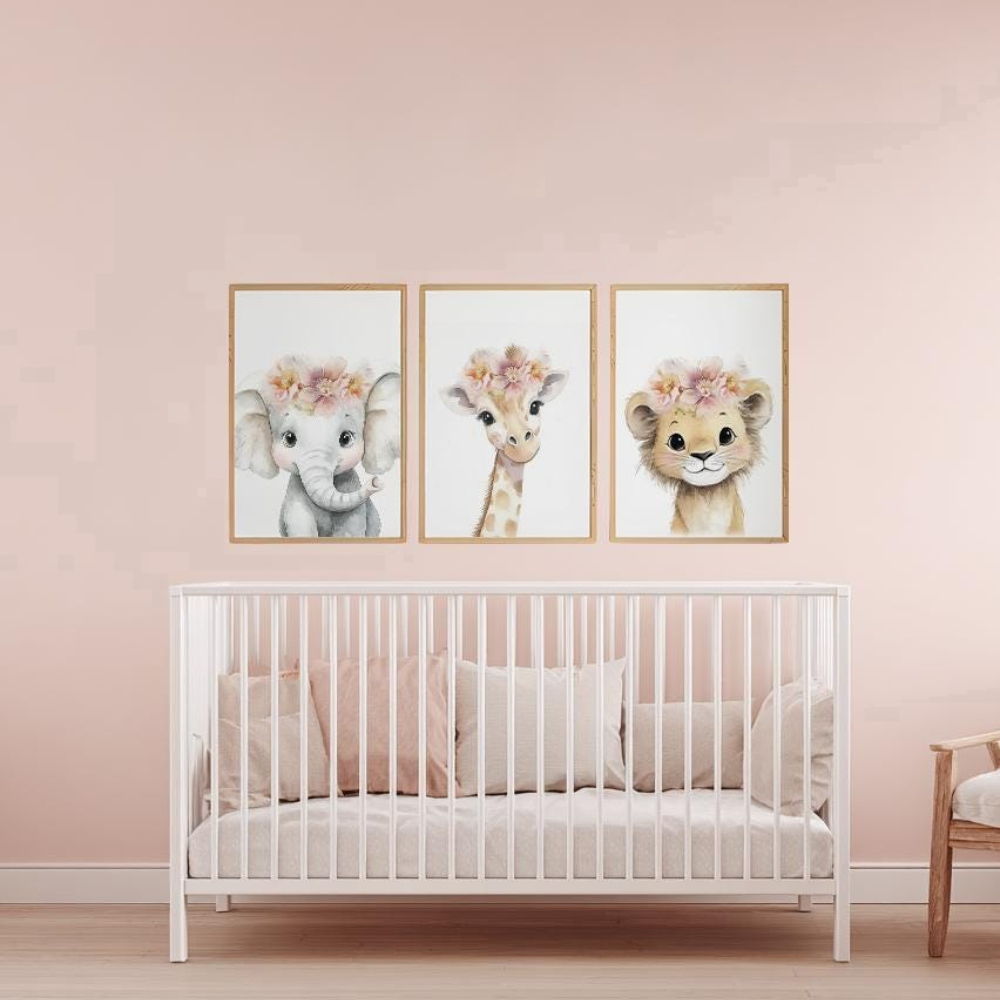 Baby Girl Nursery Wall Art Set - огляд і ціна Baby Nursery Frames
