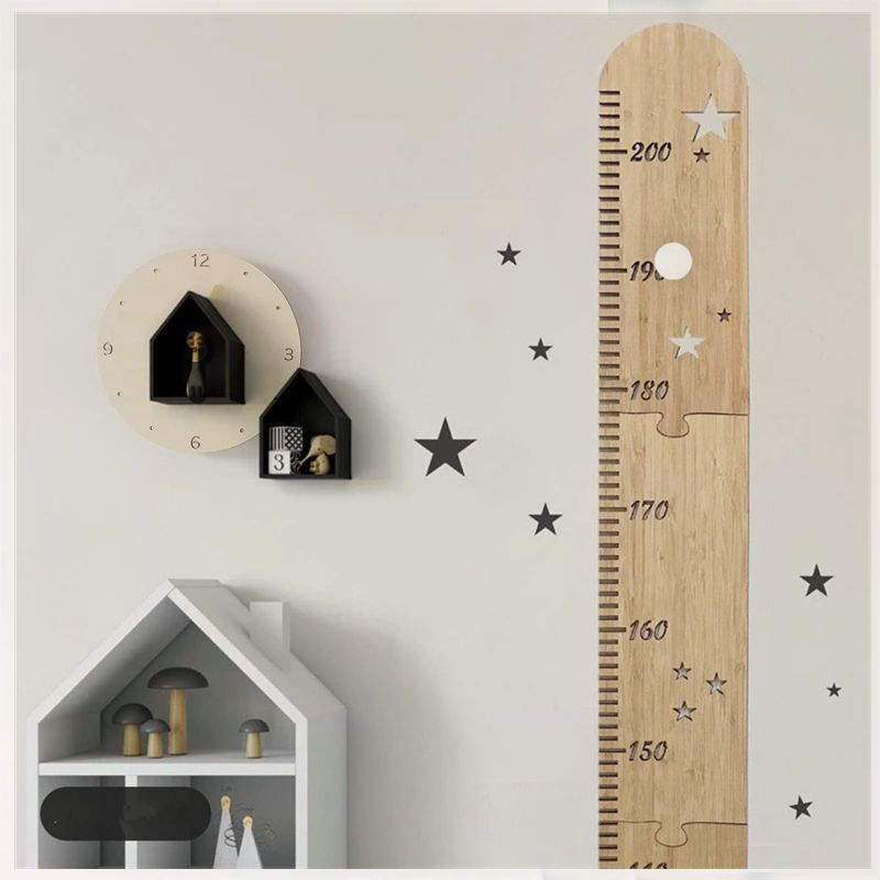 5 Sheets Nordic Wooden Kids He - огляд і ціна Baby Nursery Stickers