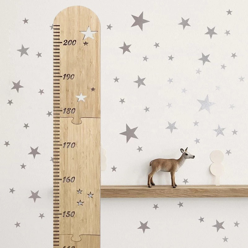 5 Sheets Nordic Wooden Kids He - огляд і ціна Baby Nursery Stickers