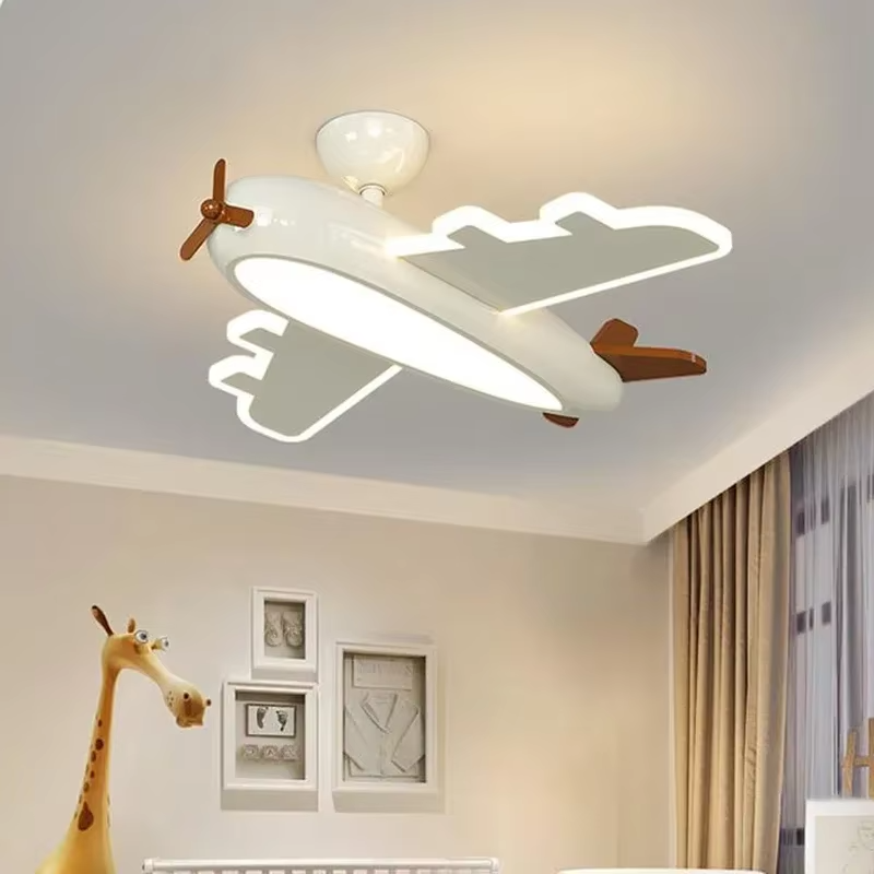 Cartoon Airplane Ceiling Lamp  - огляд і ціна Baby Nursery Decor Boy