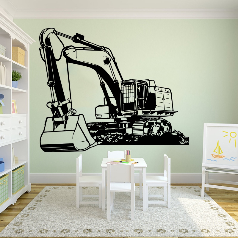 Large Heavy Equipmen Excavator - огляд і ціна Baby Nursery Stickers