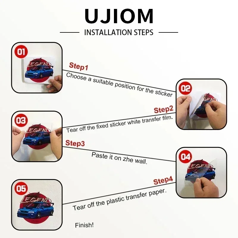 UJIOM Cute Mini Blue Archive C - огляд і ціна Baby Nursery Vinyl Wall Stickers