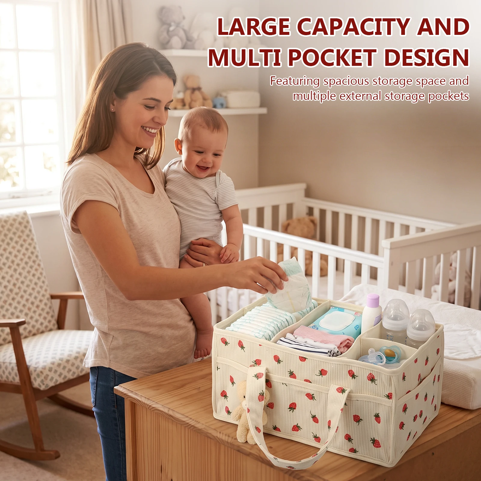 Baby Nappy Wipe Basket Organiz - огляд і ціна Baby Nursery Organization Ideas