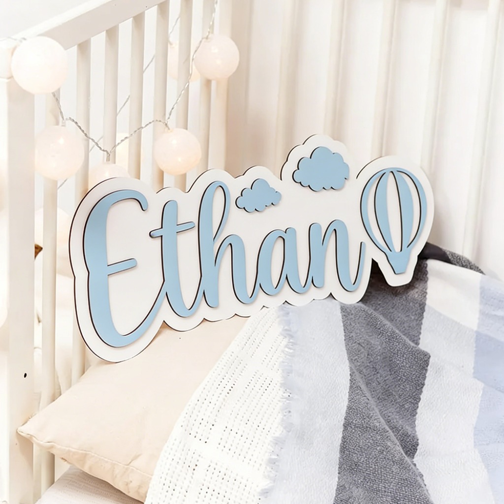 Personalized Custom Wooden Nam - огляд і ціна Baby Nursery Decor Boy