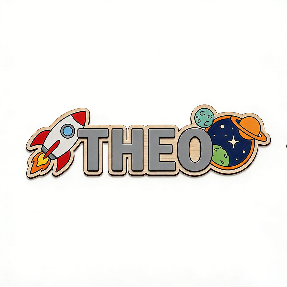 Personalized Space Rocket Name - огляд і ціна Baby Nursery Decor Boy