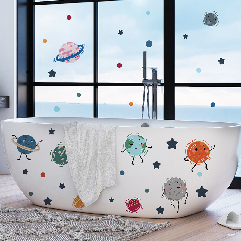 Cartoon Solar System Planet Wa - огляд і ціна Baby Nursery Vinyl Wall Stickers