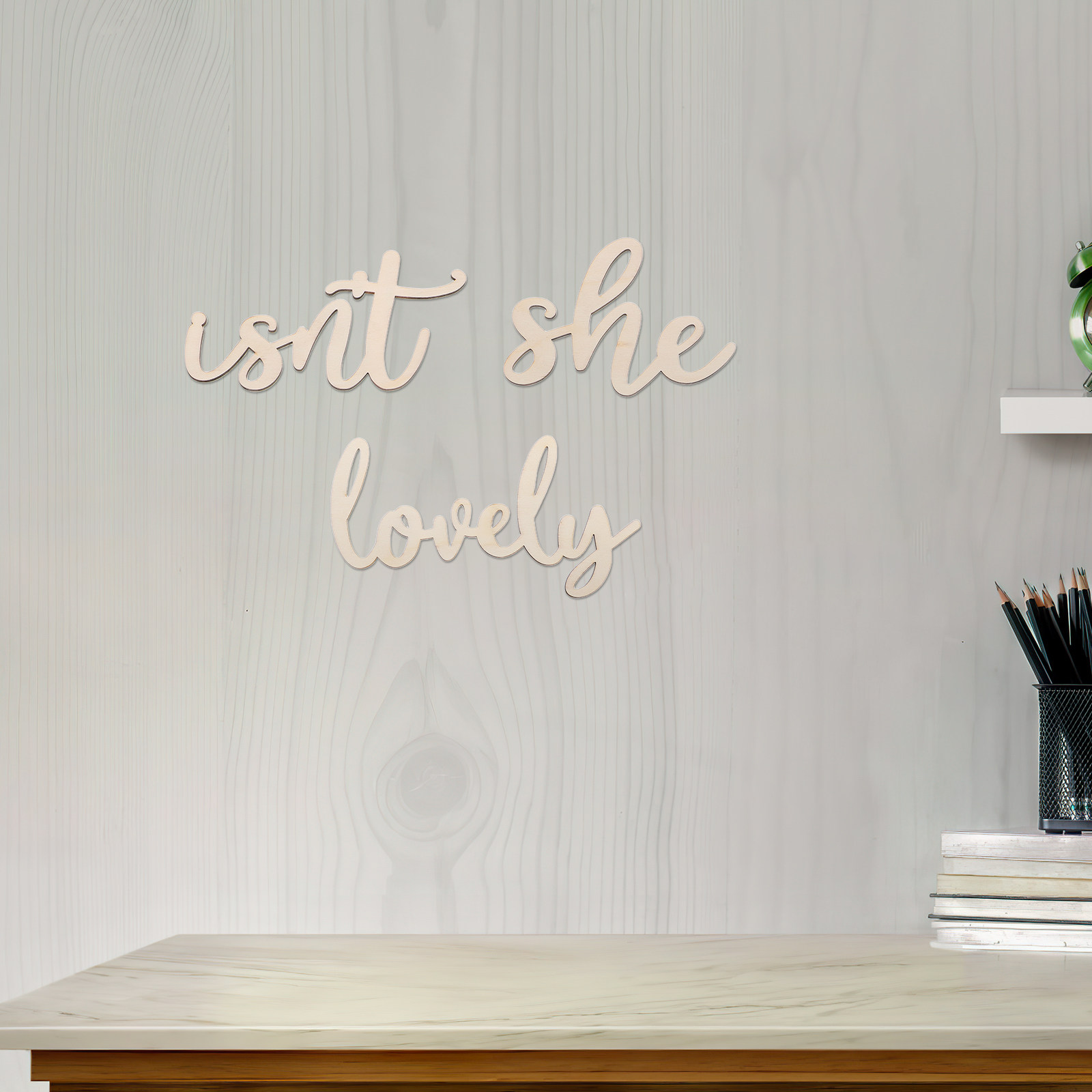 Wood Sign Wooden Wall Sticker  - огляд і ціна Baby Nursery Stickers