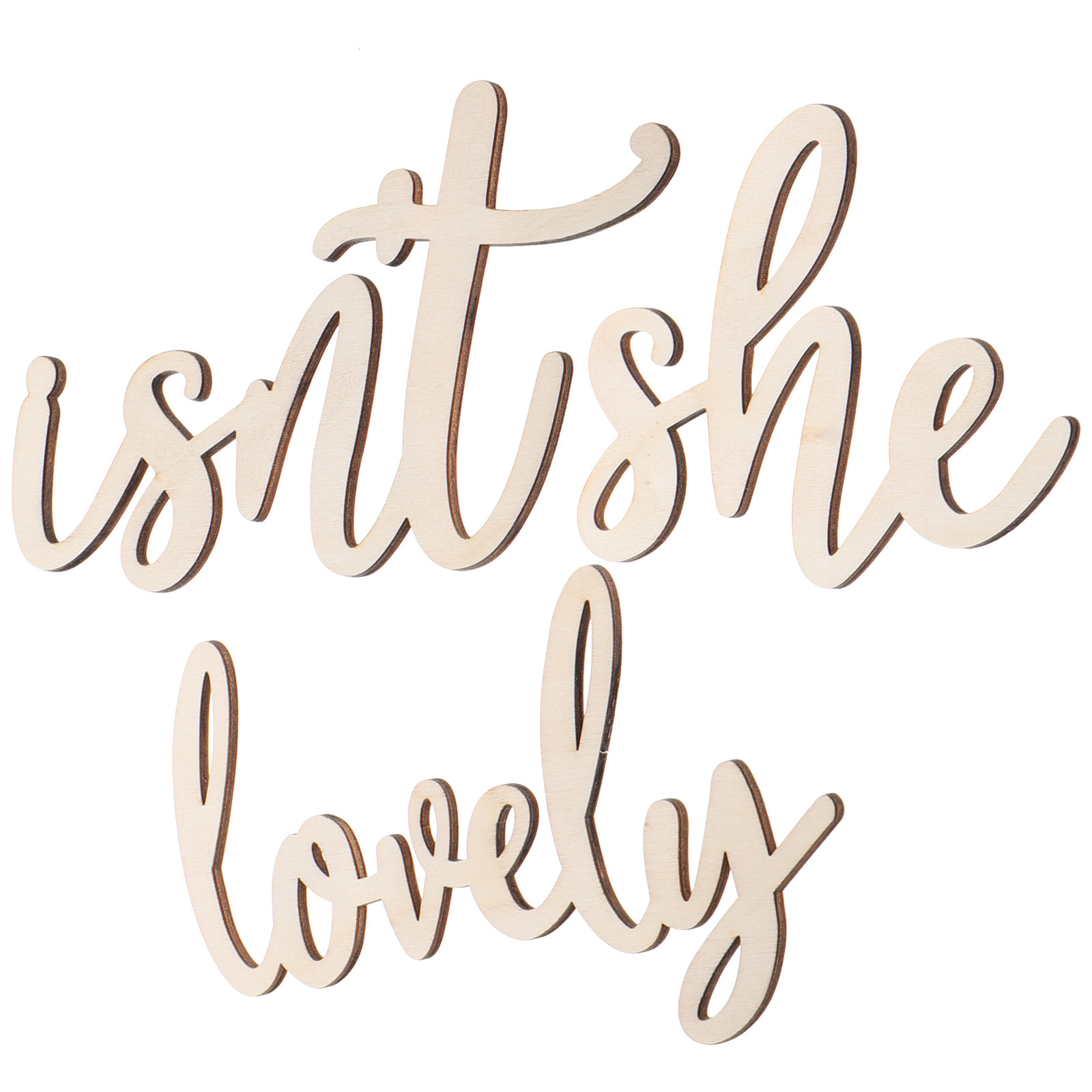 Wood Sign Wooden Wall Sticker  - огляд і ціна Baby Nursery Stickers