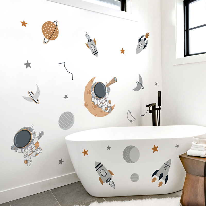 Cartoon Space Astronaut Planet - огляд і ціна Baby Nursery Decor Boy