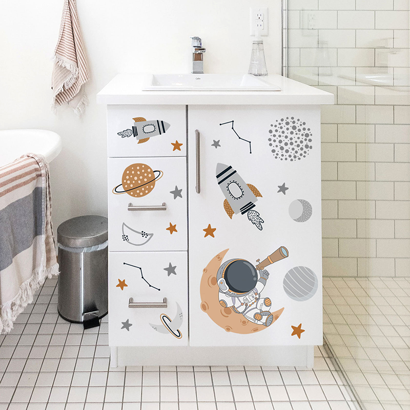 Cartoon Space Astronaut Planet - огляд і ціна Baby Nursery Decor Boy