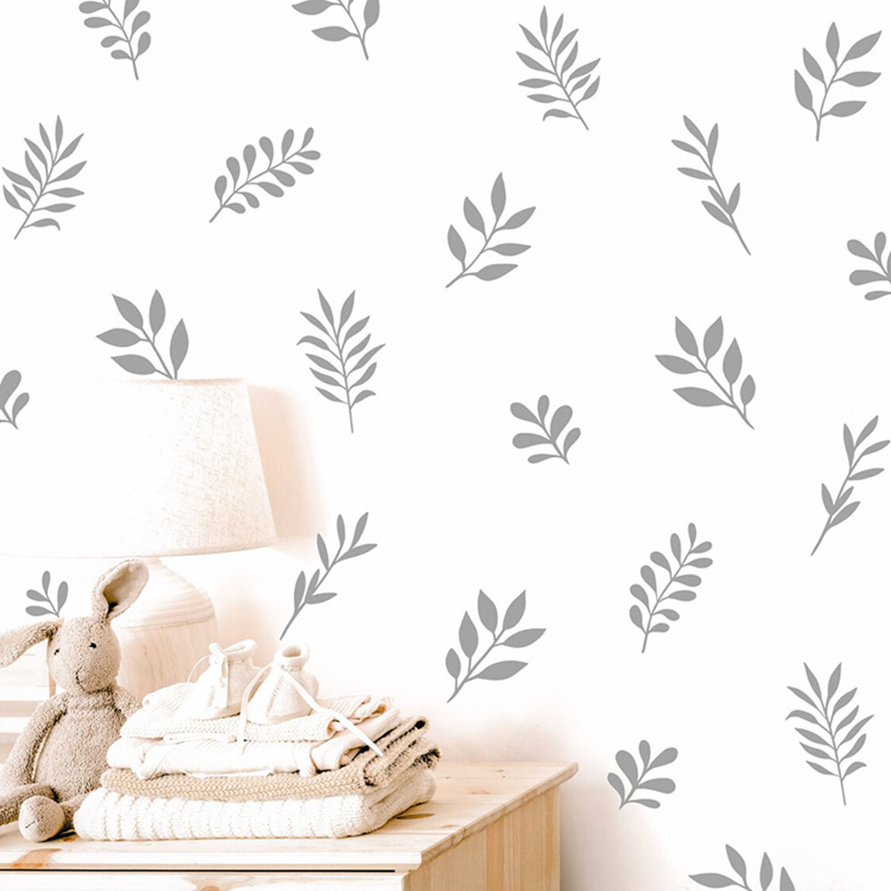 41Pcs Botanical Leaf Wall Stic - огляд і ціна Baby Nursery Vinyl Wall Stickers