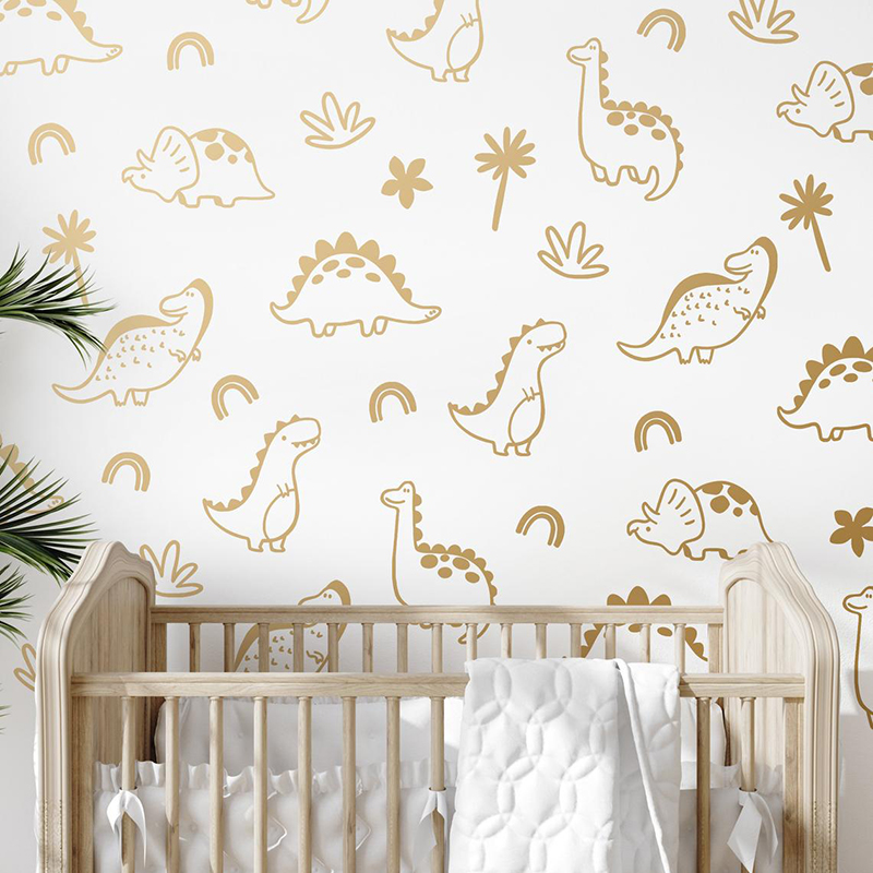Geometric Dinosaur Tree Rainbo - огляд і ціна Baby Nursery Vinyl Wall Stickers
