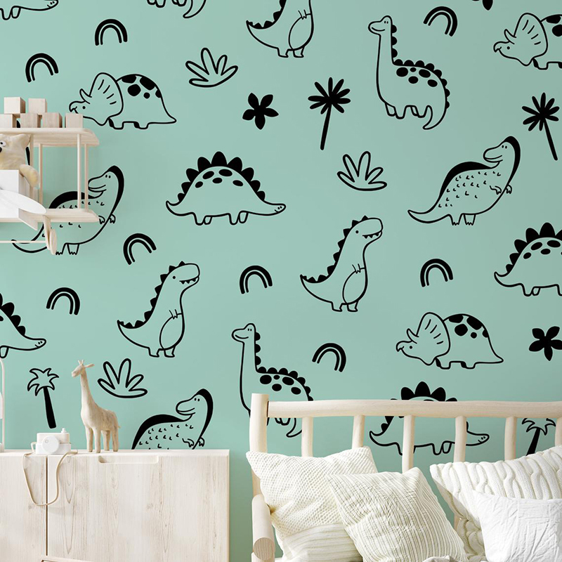 Geometric Dinosaur Tree Rainbo - огляд і ціна Baby Nursery Vinyl Wall Stickers