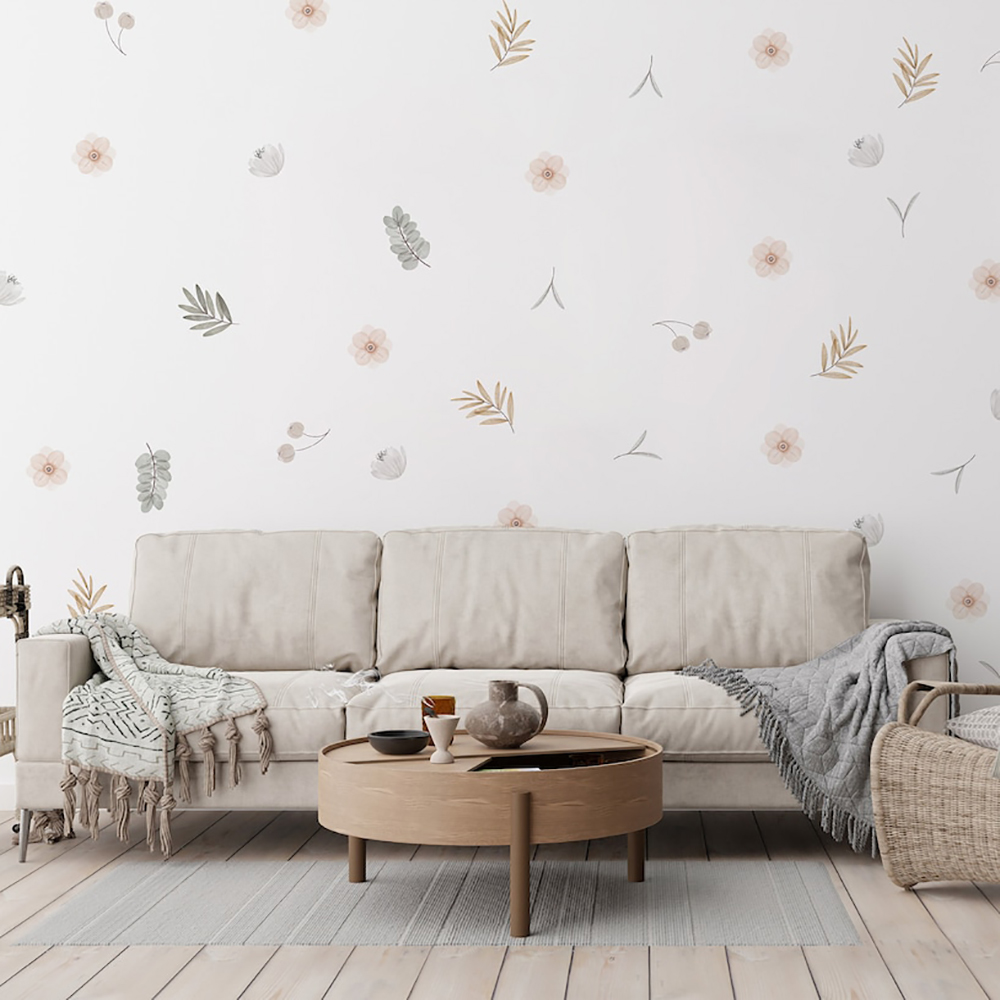 Boho Leaves Botanical DIY Wall - огляд і ціна Baby Nursery Vinyl Wall Stickers