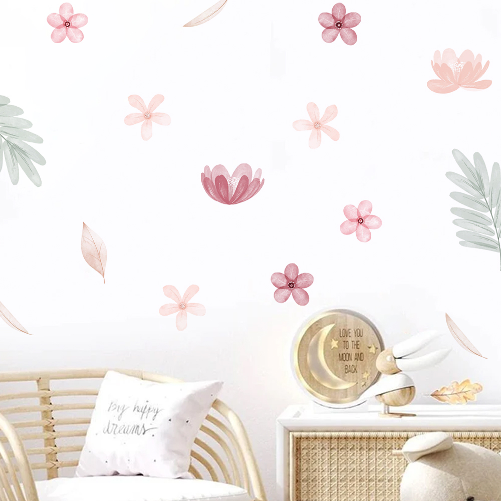 Boho Leaves Botanical DIY Wall - огляд і ціна Baby Nursery Vinyl Wall Stickers