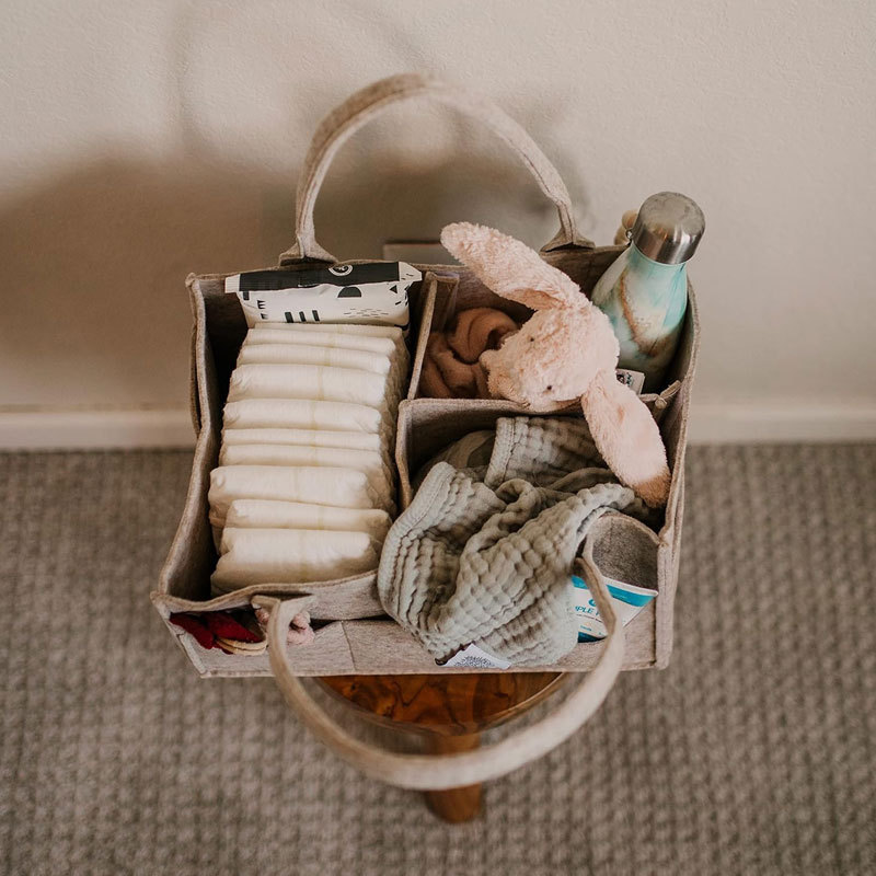 Diaper Caddy - Nursery Storage - огляд і ціна Baby Nursery Organization Ideas