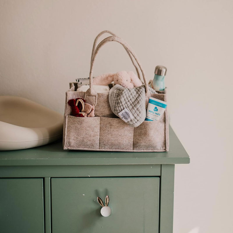 Diaper Caddy - Nursery Storage - огляд і ціна Baby Nursery Organization Ideas