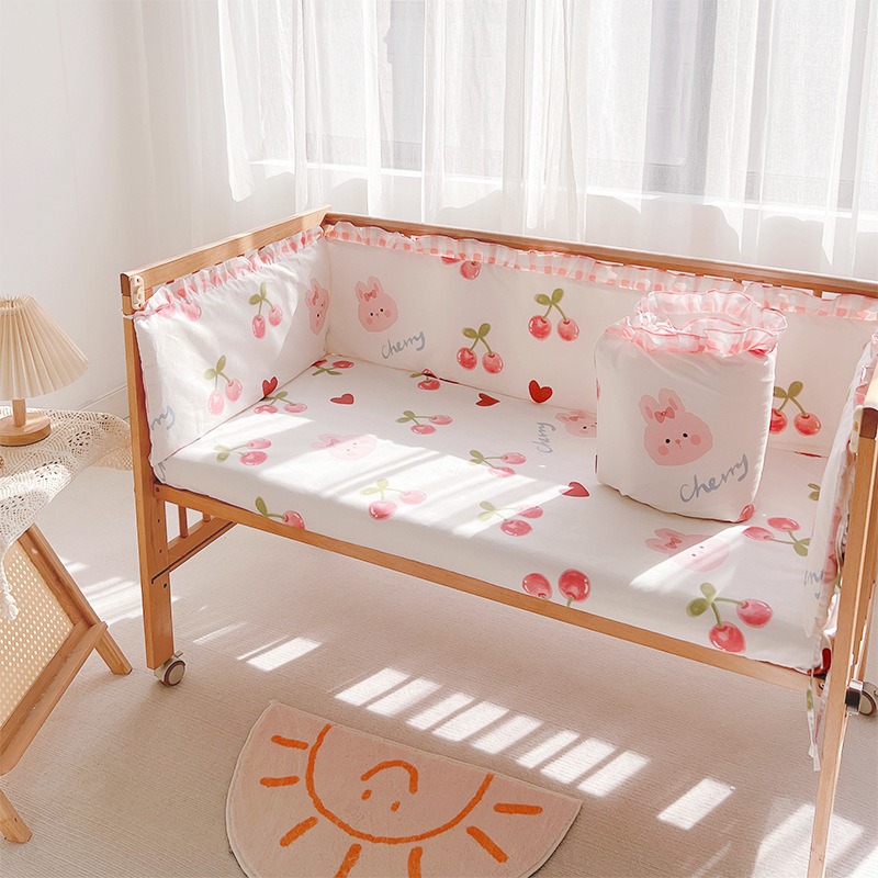 5Pcs Crib Bedding Set Girl Bab - огляд і ціна Baby Nursery Decor Boy