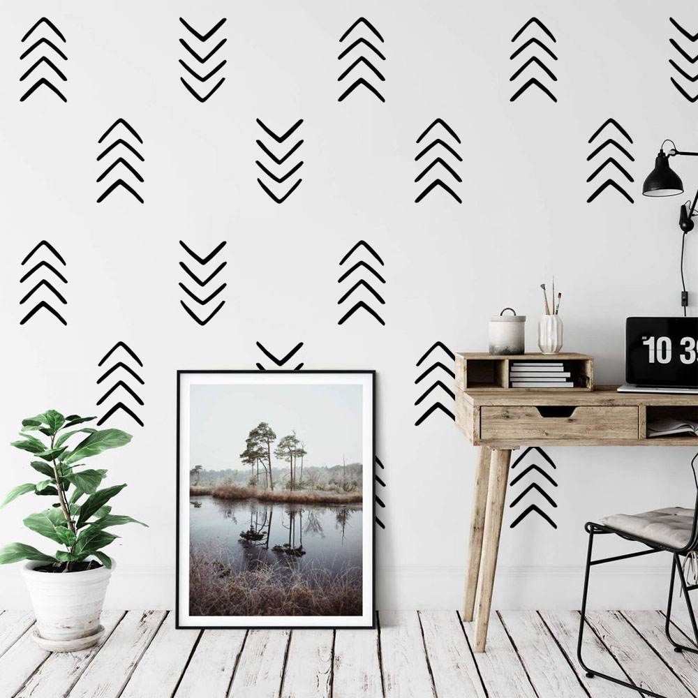 28Pcs Geometric Unique Arrow W - огляд і ціна Baby Nursery Vinyl Wall Stickers