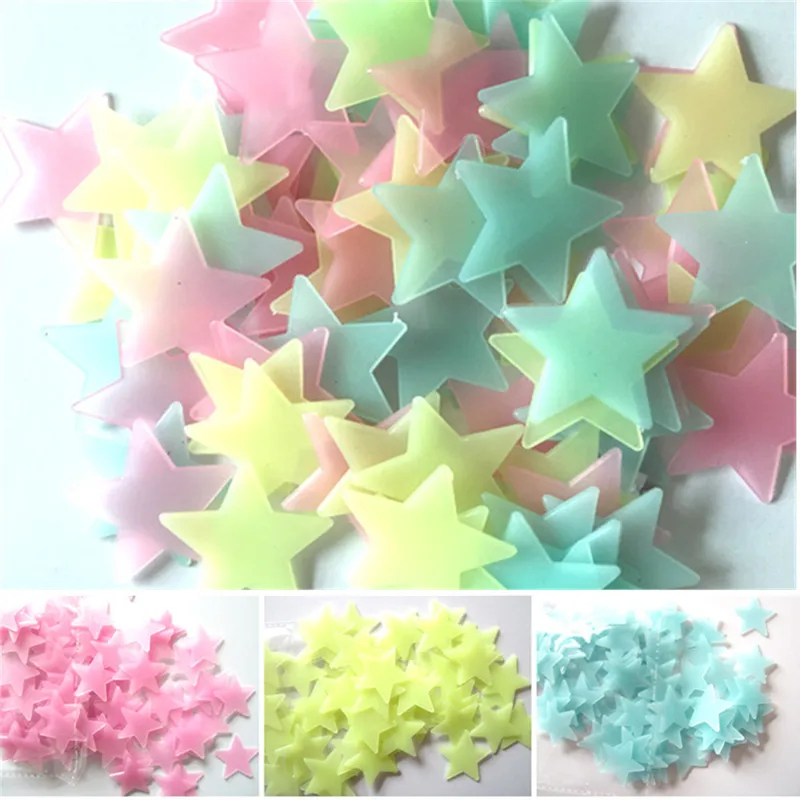 100pcs Fluorescent Glow in the - огляд і ціна Baby Nursery Stickers