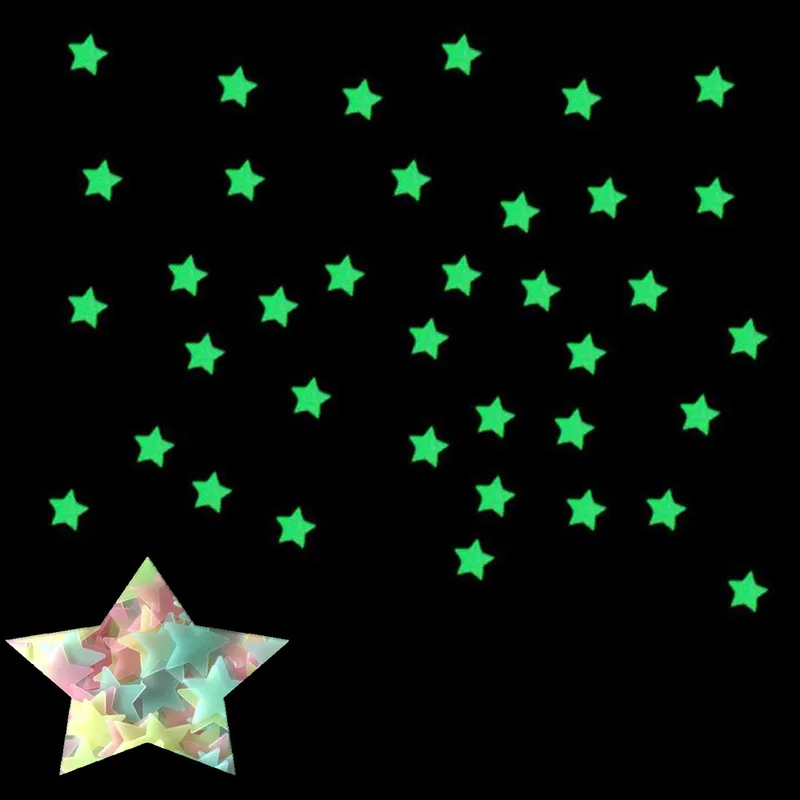100pcs Fluorescent Glow in the - огляд і ціна Baby Nursery Stickers
